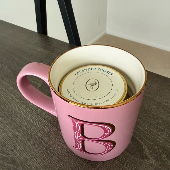 Opalhouse Pink and Gold Stoneware Mug with Candle - Picture 2 of 12